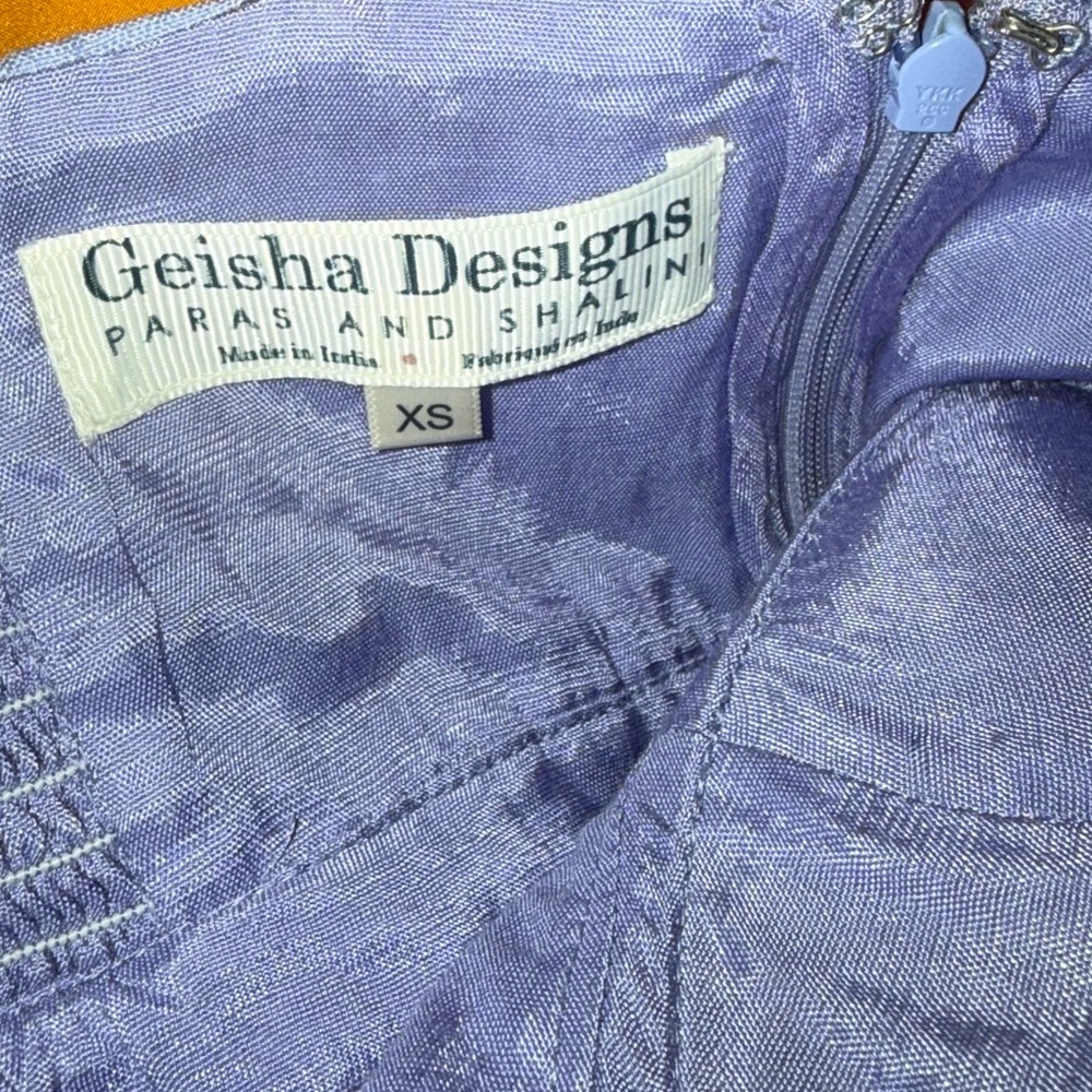 Geisha Designs Sleeveless Floral ruffle Tiered Midi Dress xs - Picture 6 of 6